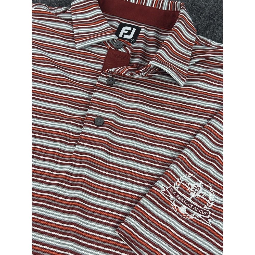 FootJoy FJ L Golf Polo Aristocrat Cup 2021 Stripe Shirt